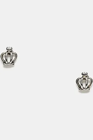 Kingsley Ryan Crown stud earrings in sterling