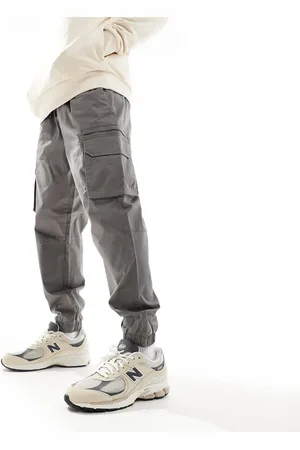 River Island Greco cargo trousers in dark