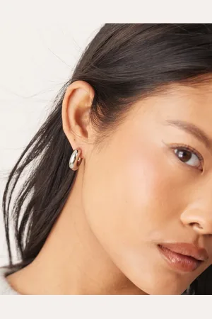 LOST SOULS Stainless steel 20mm thick hoop earrings in