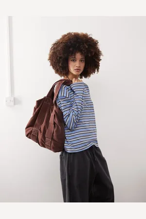 Monki Long sleeved top in stripe