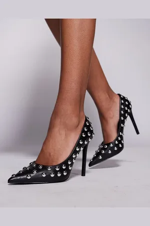 Steve Madden Thrives-S pointed court shoes with dome studs in