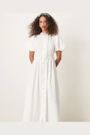 Sister Jane Ruffle maxi dress in ivory