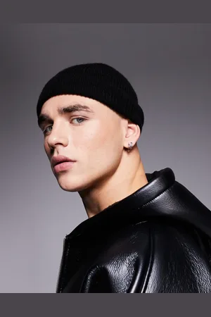 ASOS Mini fisherman ribbed beanie in