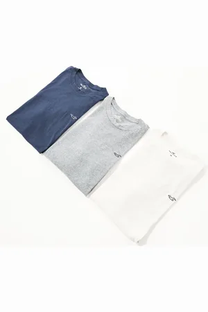 Hollister 3 pack icon t-shirt set in