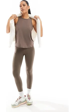 Nike Nike One Training Dri-FIT high waisted 7/8 leggings in brown