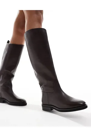ASOS Cheltenham smart leather riding knee boots in