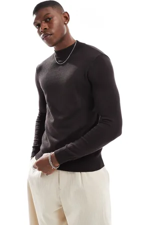 Pull&Bear Knitted jumper in chocolate