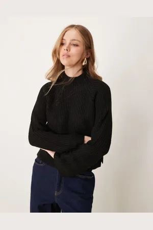 JDY High neck jumper with side slit in
