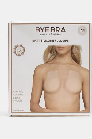 Bye Bra Matte silicone pull up reusable adhesive nipple covers in beige