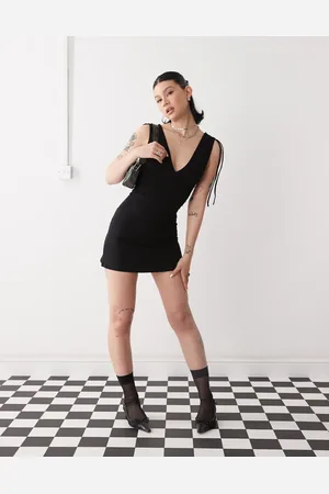 Motel Carmila gathered detail mini dress in