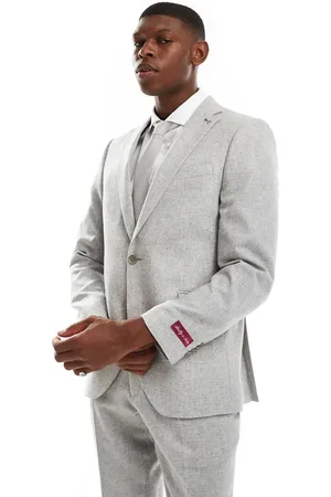 Shelby & Sons Shelby and Sons tailored slim blazer in light co-ord