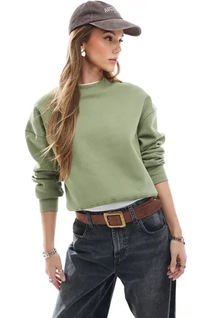 Pull&Bear Boxy sweater in khaki