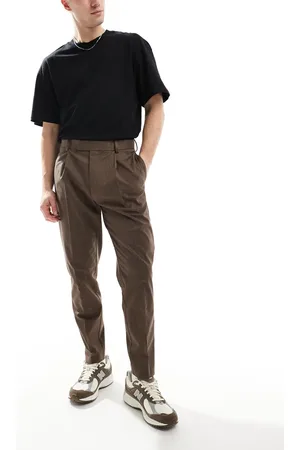 ASOS Smart tapered fit premium trousers in