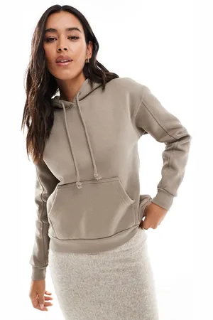 Pull&Bear Oversized hoodie in taupe