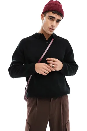 ASOS Oversized compact knit smart polo in