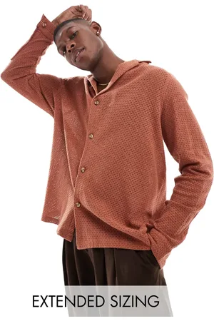 ASOS Relaxed deep revere collar shirt in