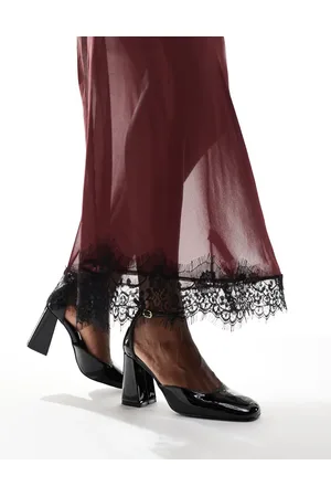 SEQWL Levante block heeled sandal in PU