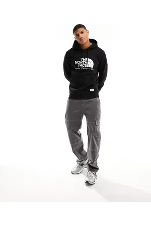 The North Face Heritage Berkeley chest logo fleece hoodie in
