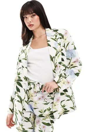 ASOS Tailored blazer with linen in floral print