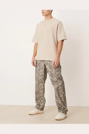 ASOS Super baggy trousers with camouflage print