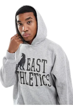 Hollister Boxy varsity motif hoodie in