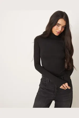 Gina Tricot Soft Touch long sleeve jersey high neck top in