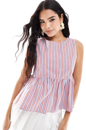 ASOS Tie side swing top in stripe