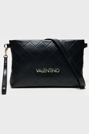 VALENTINO Valentino nur re large quilted large clutch bag with wristlet strap in
