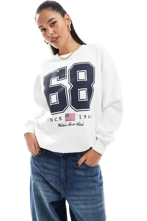 Stradivarius Slogan sweatshirt in