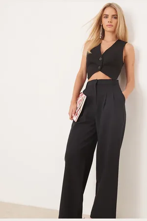 Miss Selfridge Essential wide leg trouser in