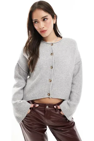 Pull&Bear Cosy knitted cardigan in light