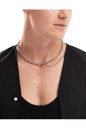 ASOS Necklace with draped chain in tone