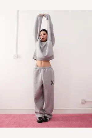 COLLUSION Relaxed joggers in charcoal marl co-ord