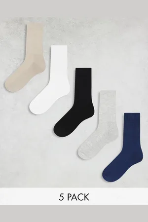 ASOS 5 pack socks in multiple colours