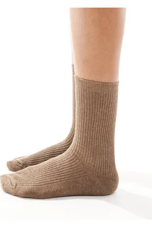 Pieces® Socks in taupe grey