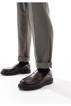 Bershka Faux leather loafer in