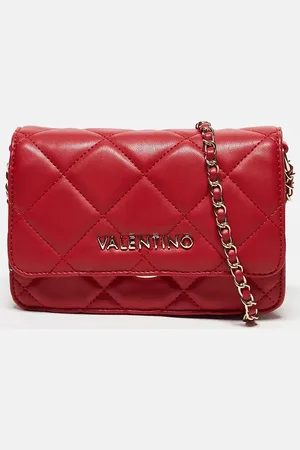 VALENTINO Valentino ocarina quilted crossbody bag with chain strap in
