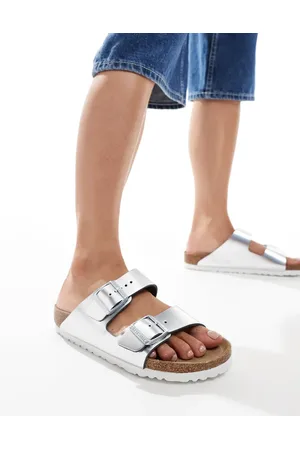 Birkenstock Arizona sandals in metallic