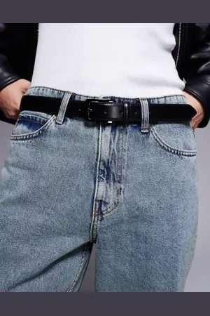 River Island Faux leather basic belt in