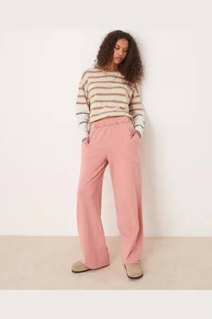 Free People Wide leg lounge trousers in rose
