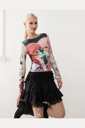 Heretic Nine Long sleeve t-shirt with anime print