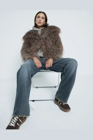 River Island Shaggy faux fur coat in