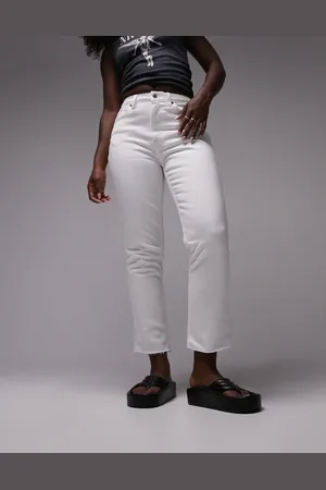 Topshop High rise straight jean in