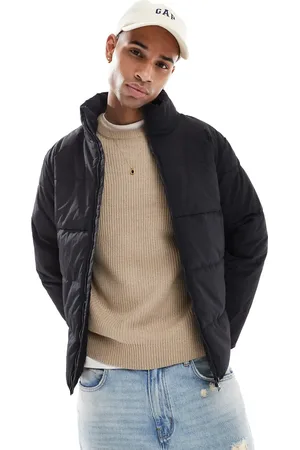 Only & Sons Funnel neck puffer jacket in