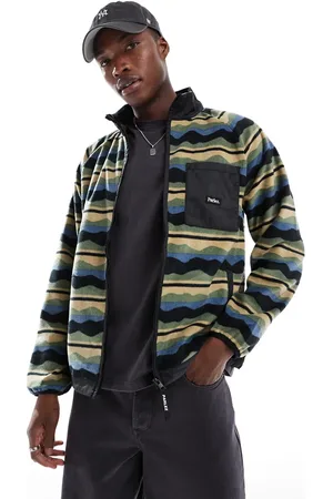 Parlez Logo fleece zip up jacket in