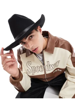 ASOS Cowboy hat with faux leather band in