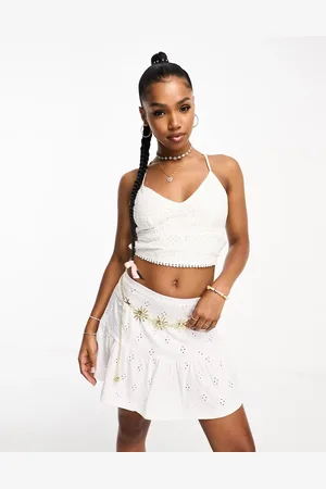 Pimkie Cross back detail crop top in