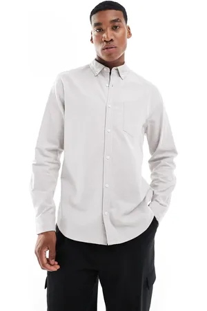 ASOS Regular stretch oxford shirt in light