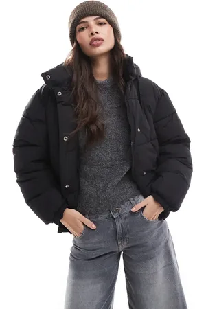 Pimkie Padded hooded coat with drawstring hood in