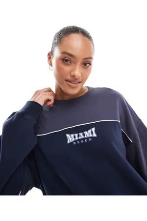 Hollister Contrast panel logo detail sweat top co-ord in multi